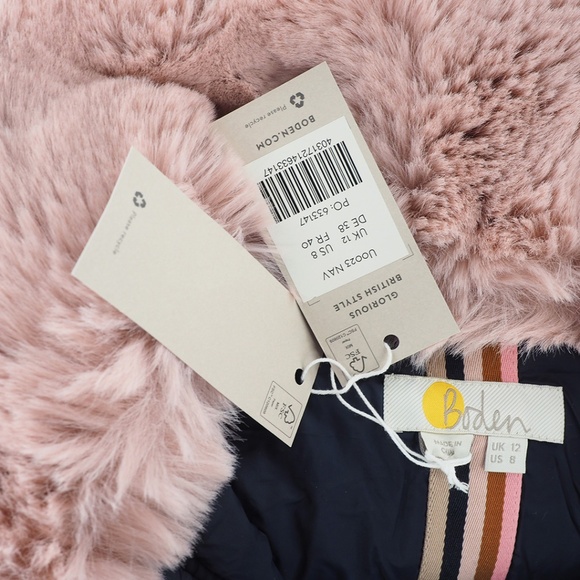 Boden Hollie Quilted Jacket with Removable Faux Fur Collar - Picture 10 of 10